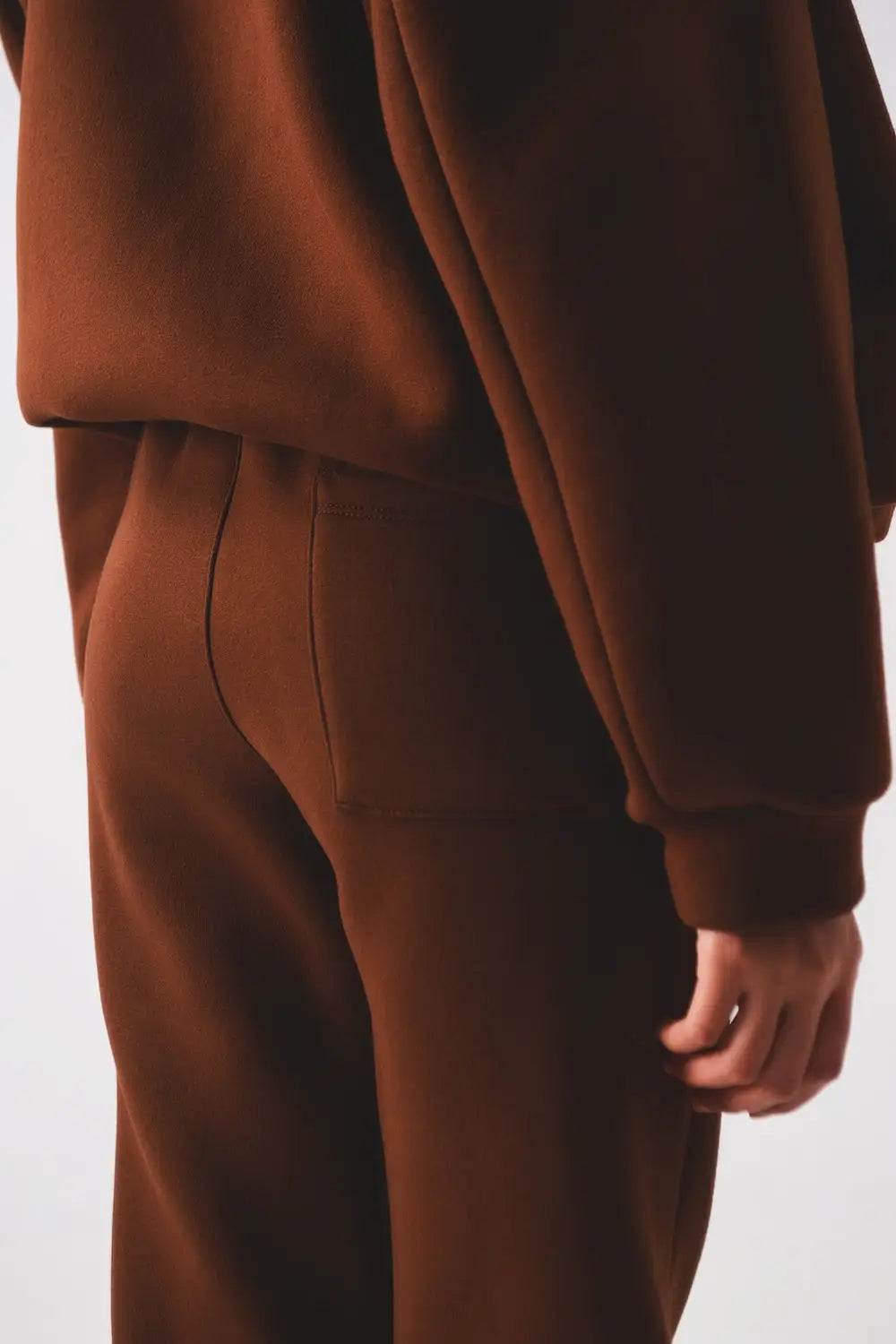 Cotton jogger in brown - Pants