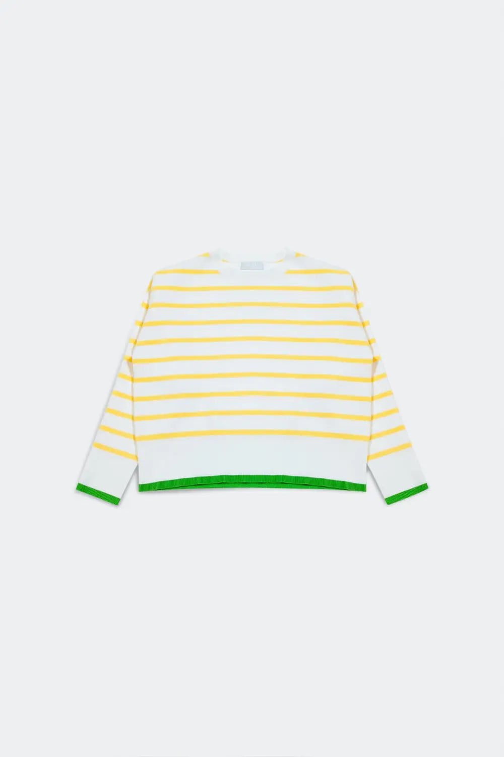 Stripe sweater in yellow &amp; white - Sweaters