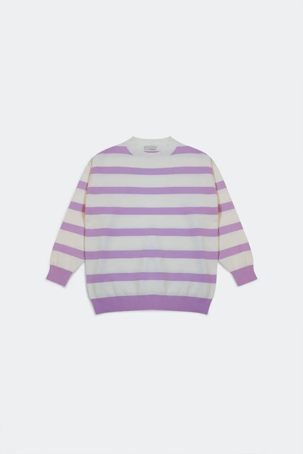 Long purple striped sweater - Sweaters