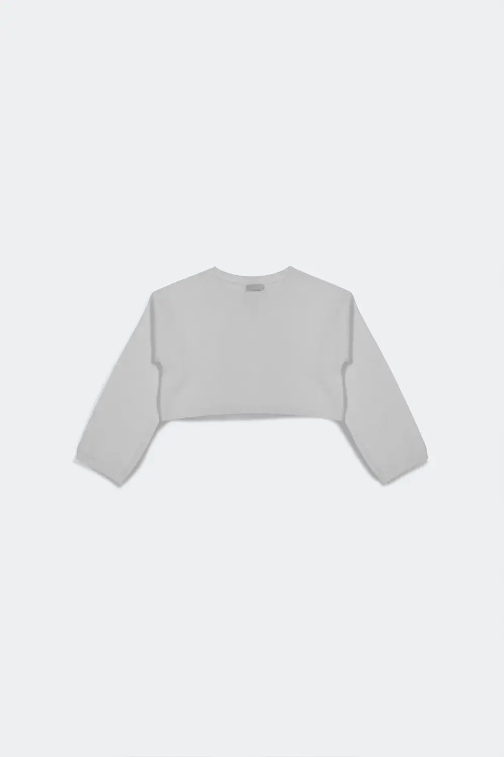 Fluffy cropped jumper in cream - Sweaters