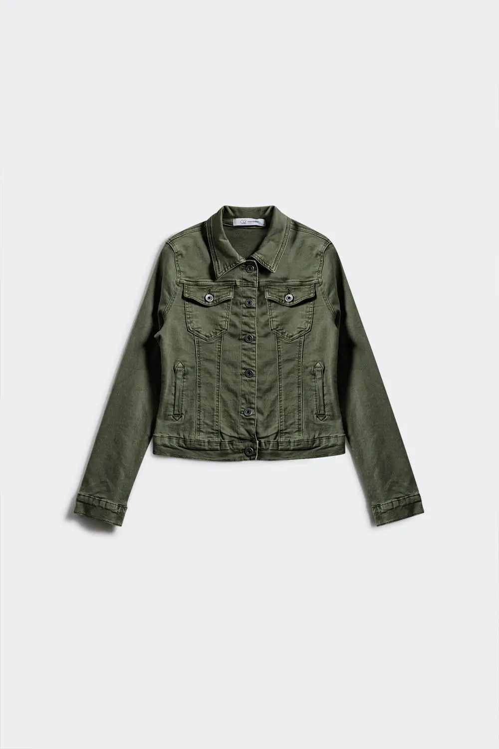 Slim denim trucker jacket in khaki - Jackets