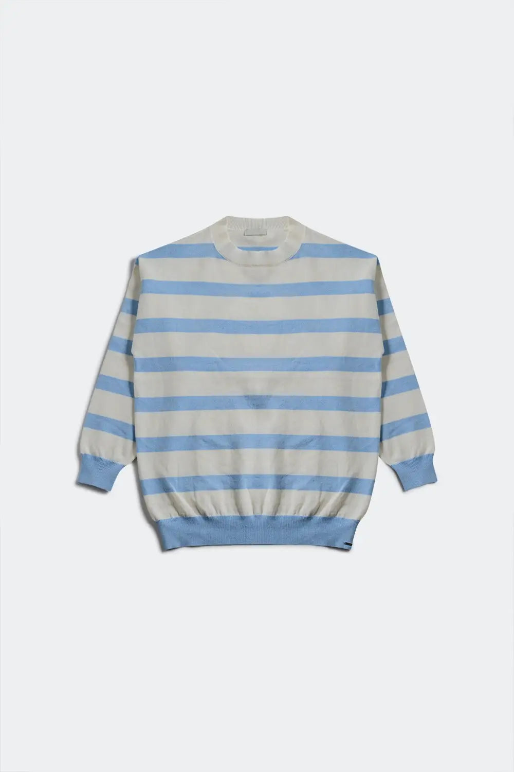 Long blue striped sweater - Sweaters