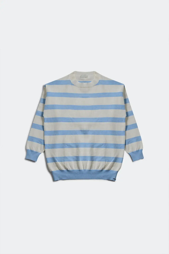 Long blue striped sweater - Sweaters