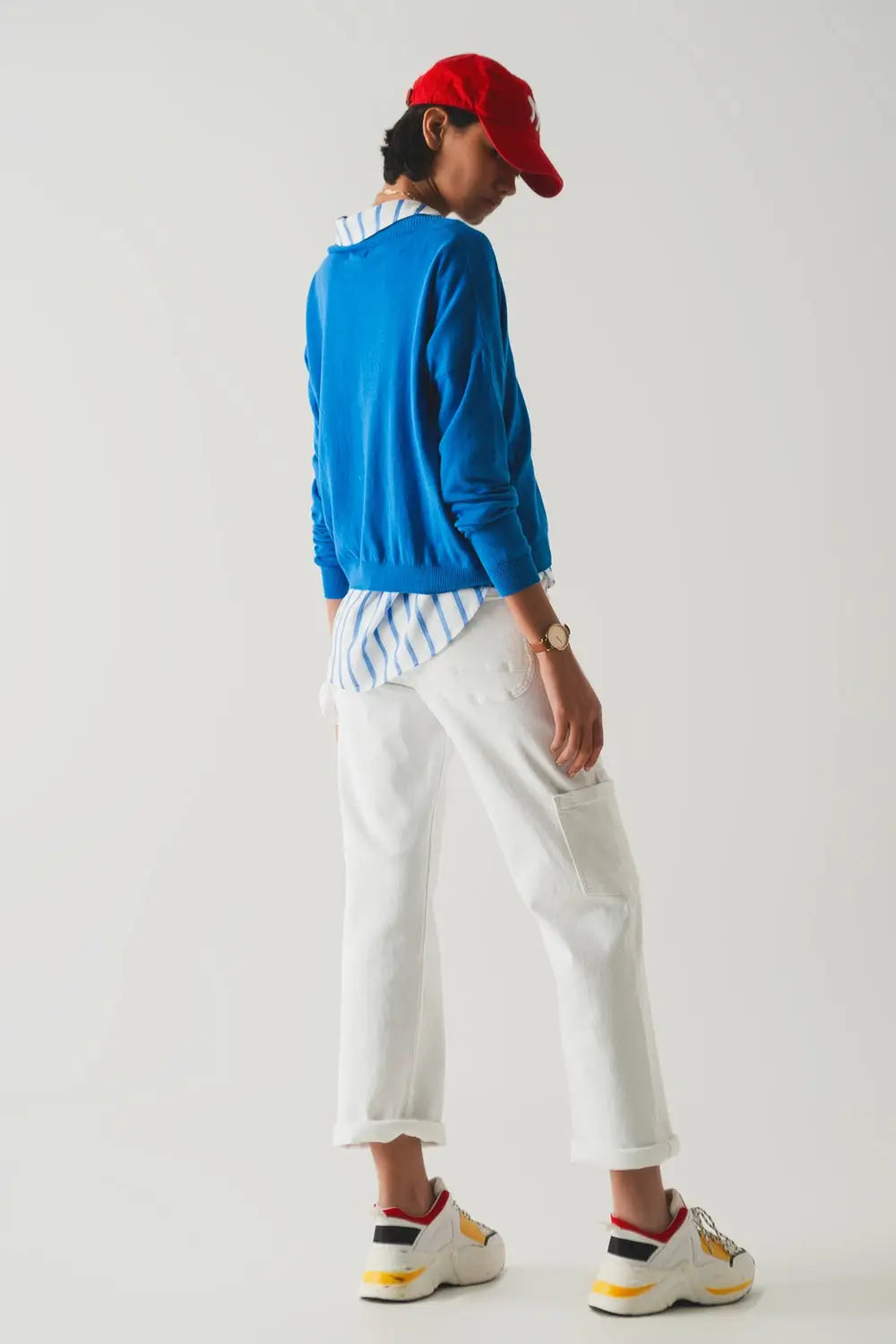 Cargo pants in white - Colored Jeans