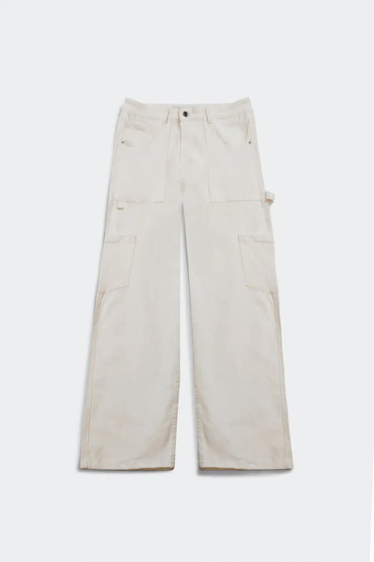 Cargo pants in white - Colored Jeans