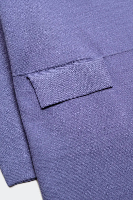 Oversized collar maxi cardigan in purple - PURPLE / ONE - Cardigans