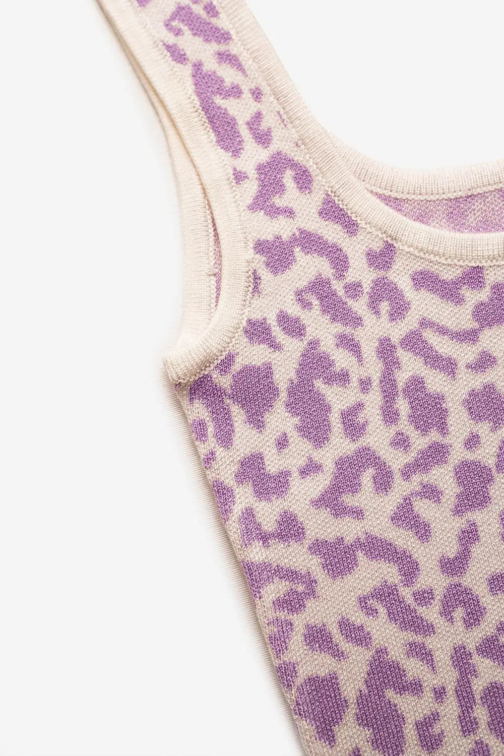 Lightweight knit top in lilac animal print - Tops Sweaters