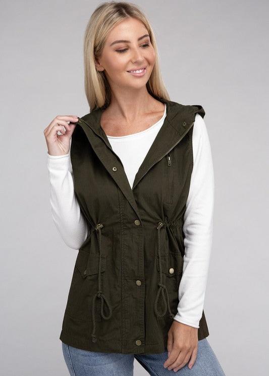 Military Hoodie Vest *More Colors!