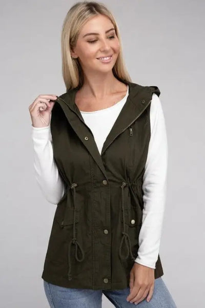 Military Hoodie Vest *More Colors! - OUTERWEAR