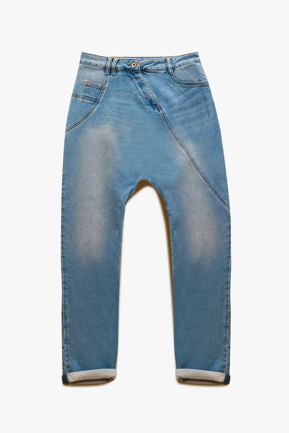 90s baggy jeans in blue vintage wash