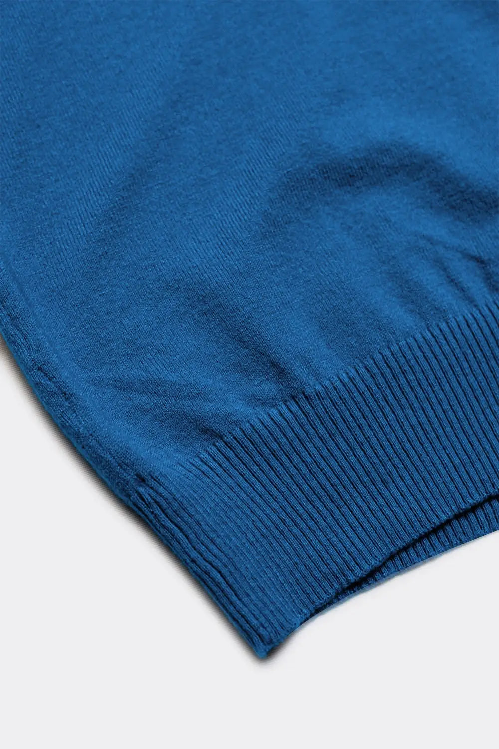 Knitted tank jumper in blue - Sweaters