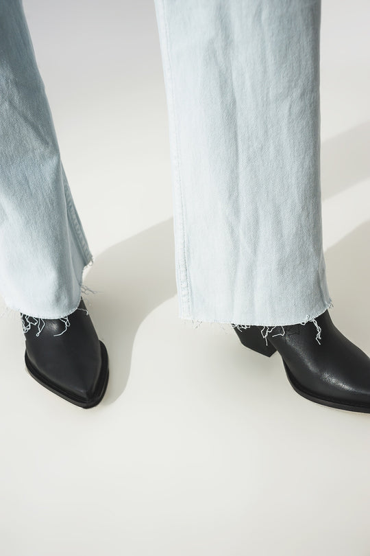 elastic Cotton jeans in light blue