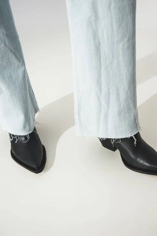 elastic Cotton jeans in light blue - Colored Jeans