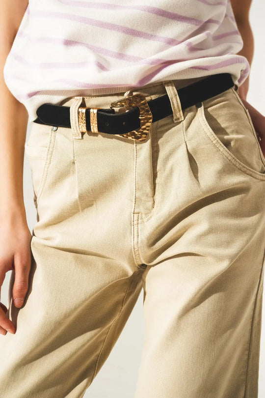 Cropped Jeans in Beige - Colored Jeans