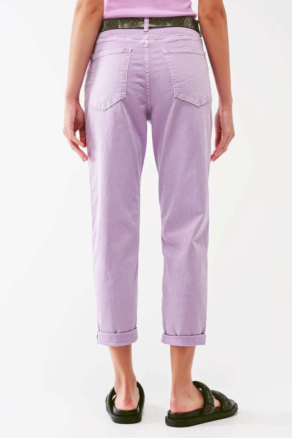 Relaxed Basic Jeans in Purple - Colored Jeans