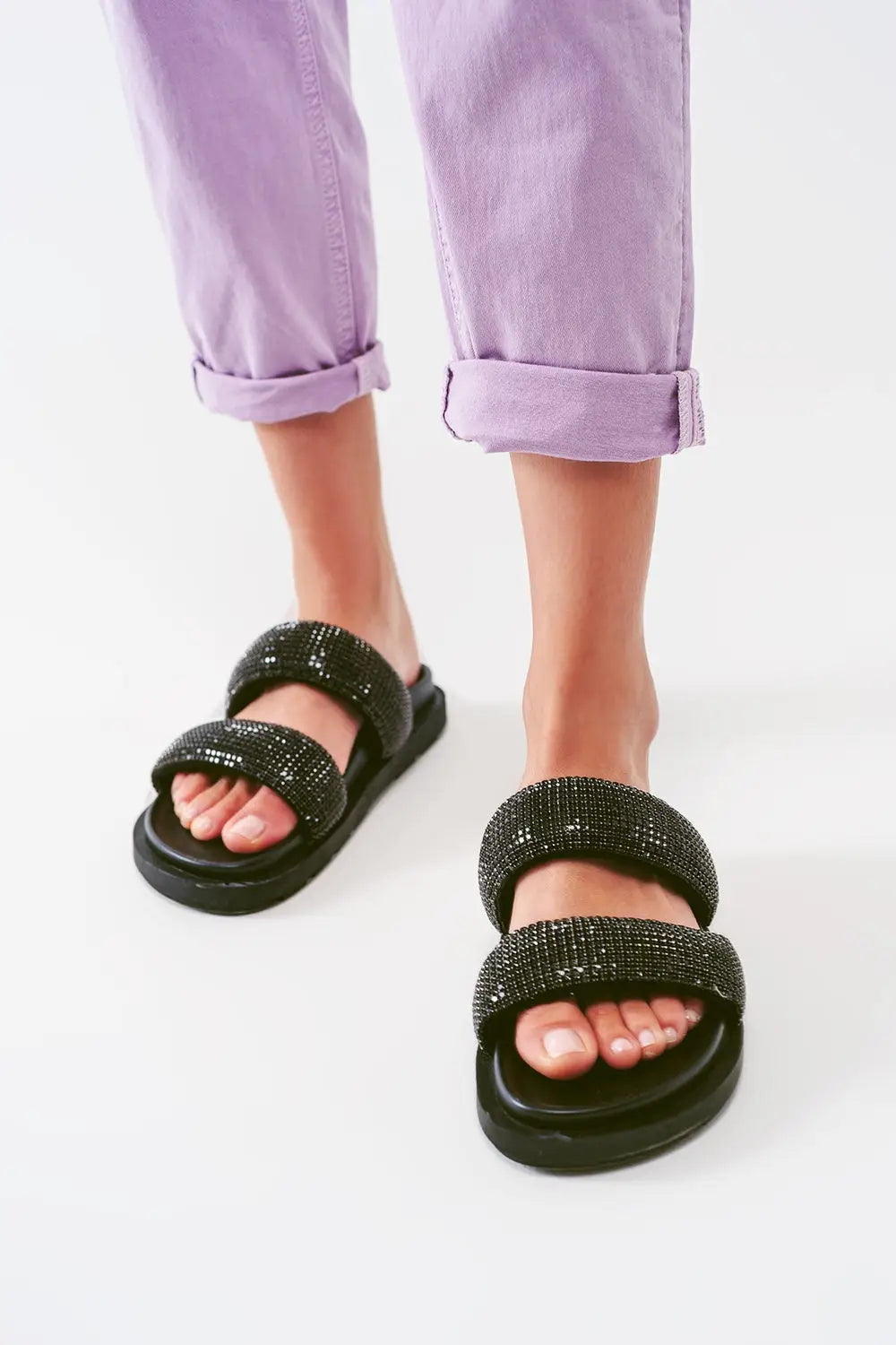 Relaxed Basic Jeans in Purple - Colored Jeans
