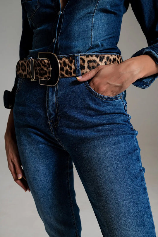 skinny High waisted Jeans in mid Wash
