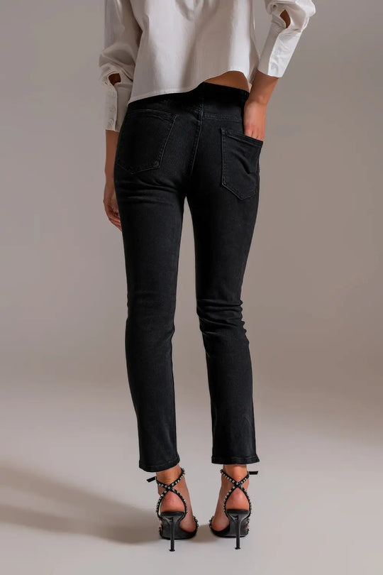 Basic Skinny Jeans in Black - Colored Jeans