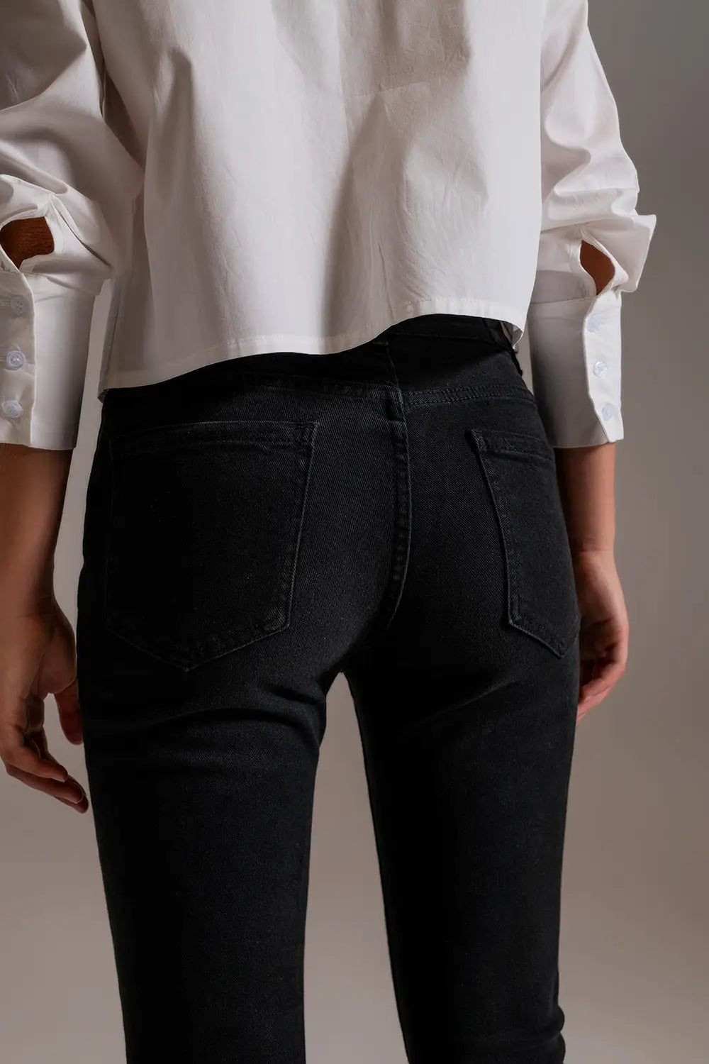Basic Skinny Jeans in Black - Colored Jeans