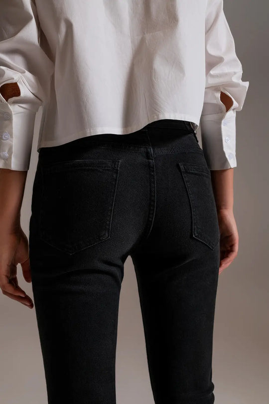 Basic Skinny Jeans in Black - Colored Jeans