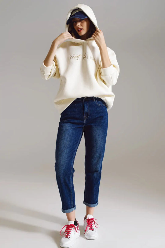 Basic Straight Jeans in Dark Wash