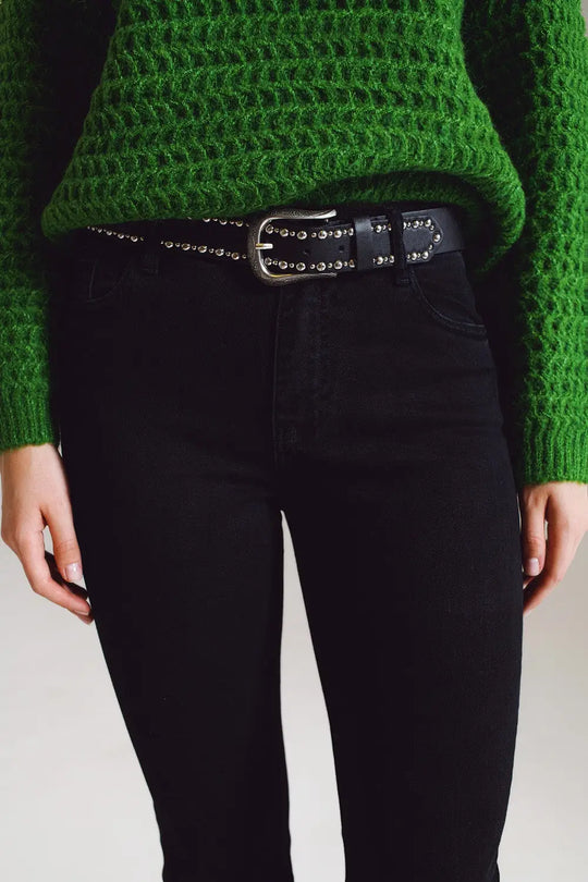 High waist flare jeans in black - Colored Jeans