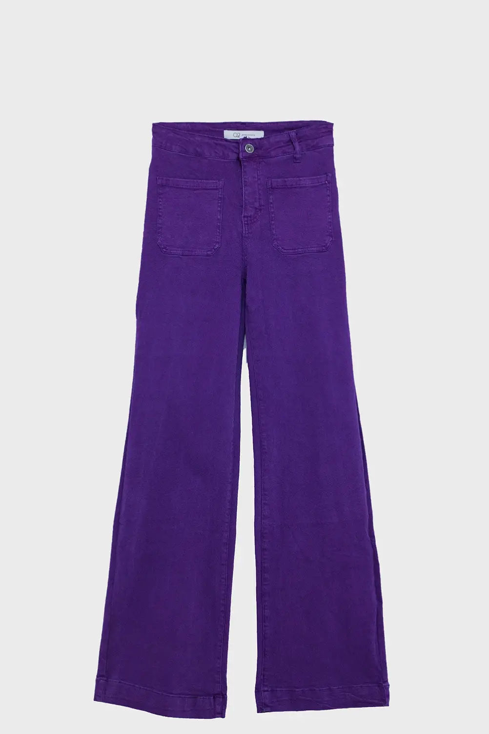 Purple flair jeans with large front pockets - Colored Jeans