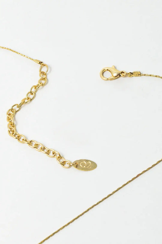 Long Gold Necklance with golden beads throughout and Long golden Tassle - GOLD