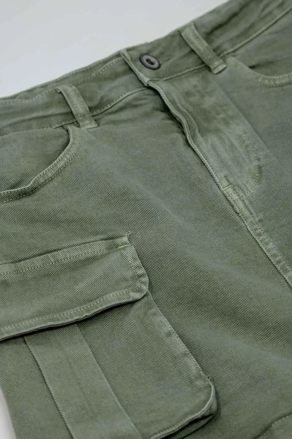 Cargo mini skirt in khaki - Skirts