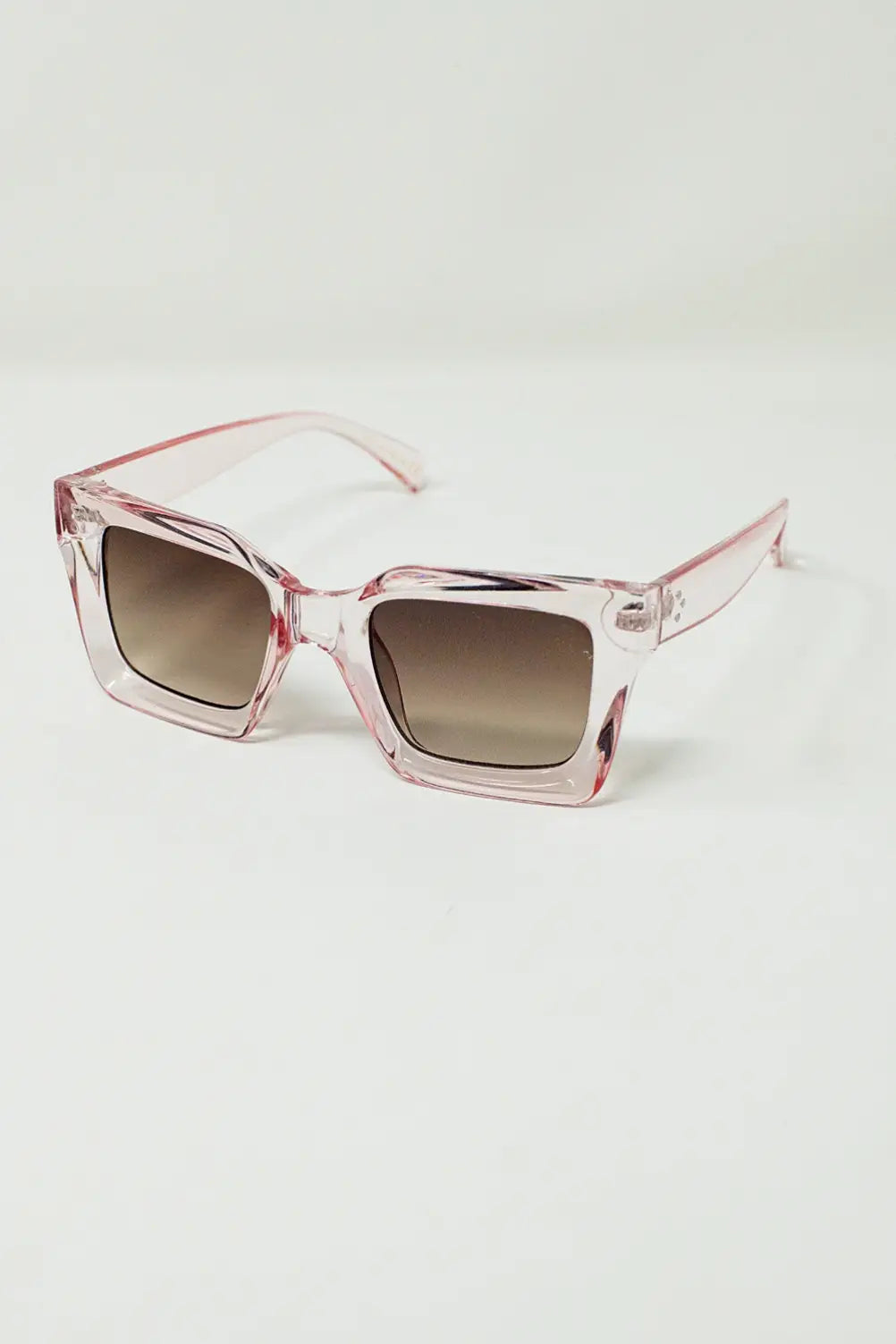 90’s Squared Sunglasses in Pink - One Size / Pink