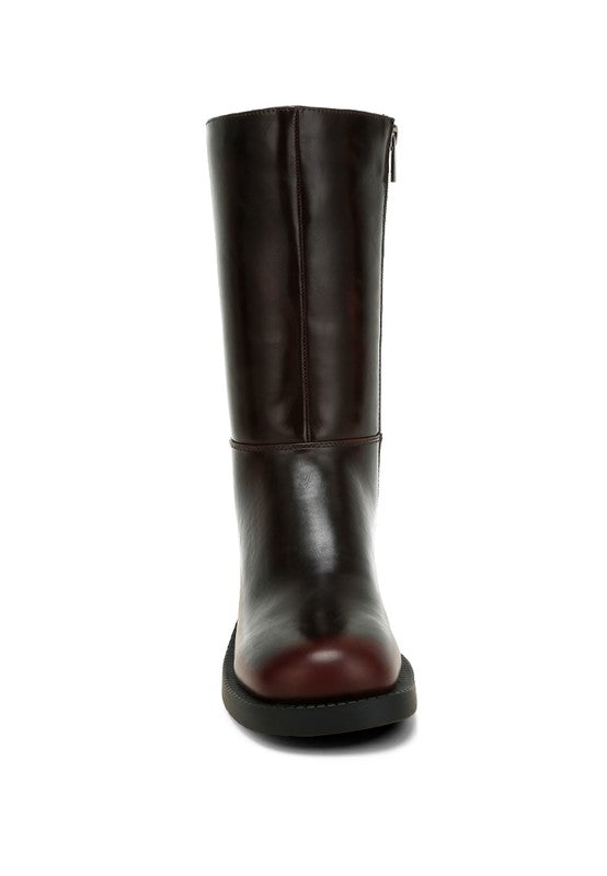 Soora Block Heel Calf Boots *Also in Brown