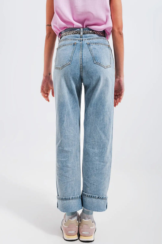 90s jean in heart print - Jeans