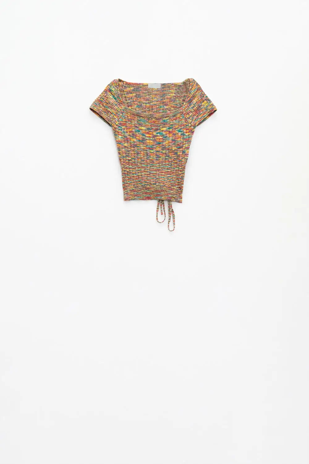 Colorful elastic top with bare lower back - Tops Sweaters