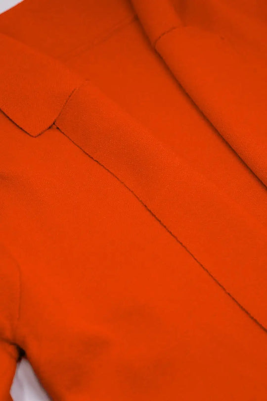 Oversized collar maxi cardigan in orange - ORANGE / ONE - Cardigans