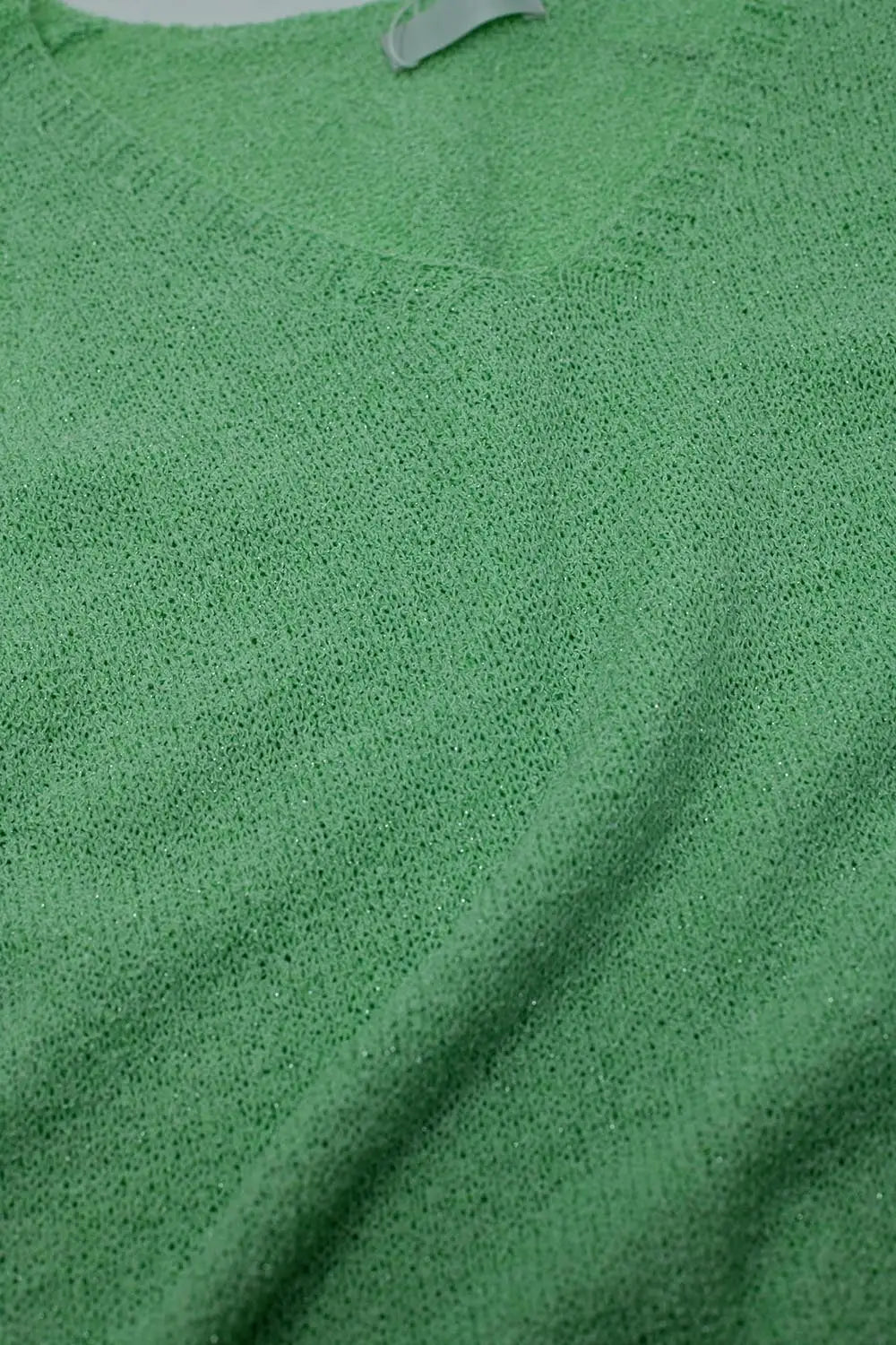 Sleeveless knitted Maxi Green Dress With Side Slit - GREEN / ONE - Dresses