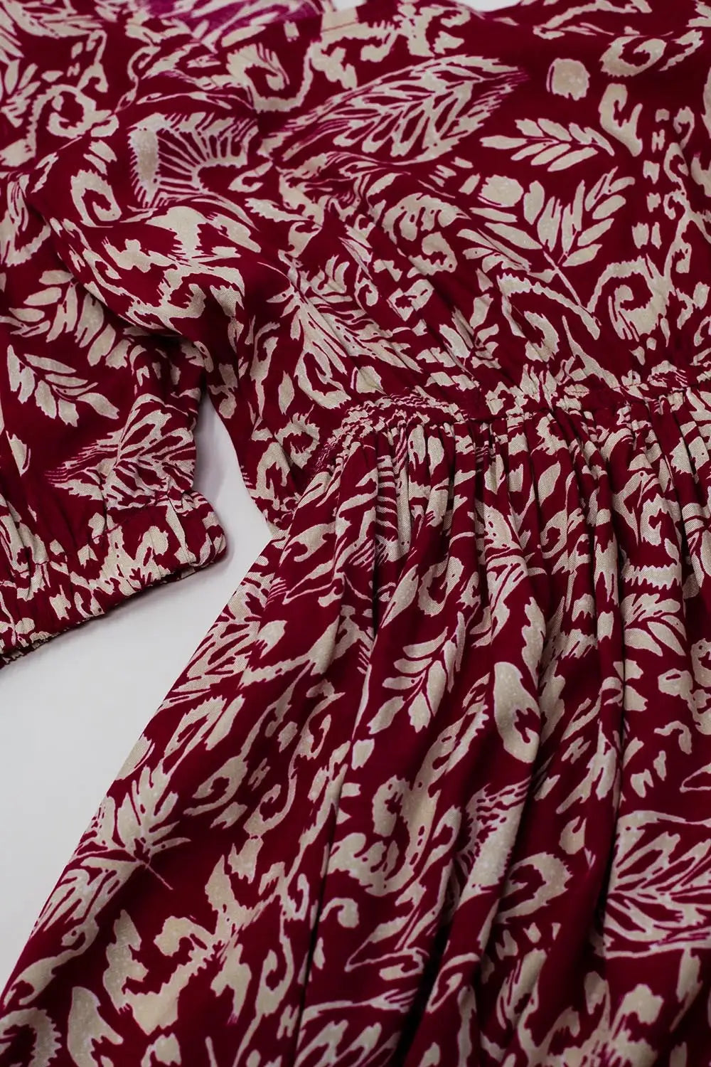 short floral print dress with gathered back - Dresses