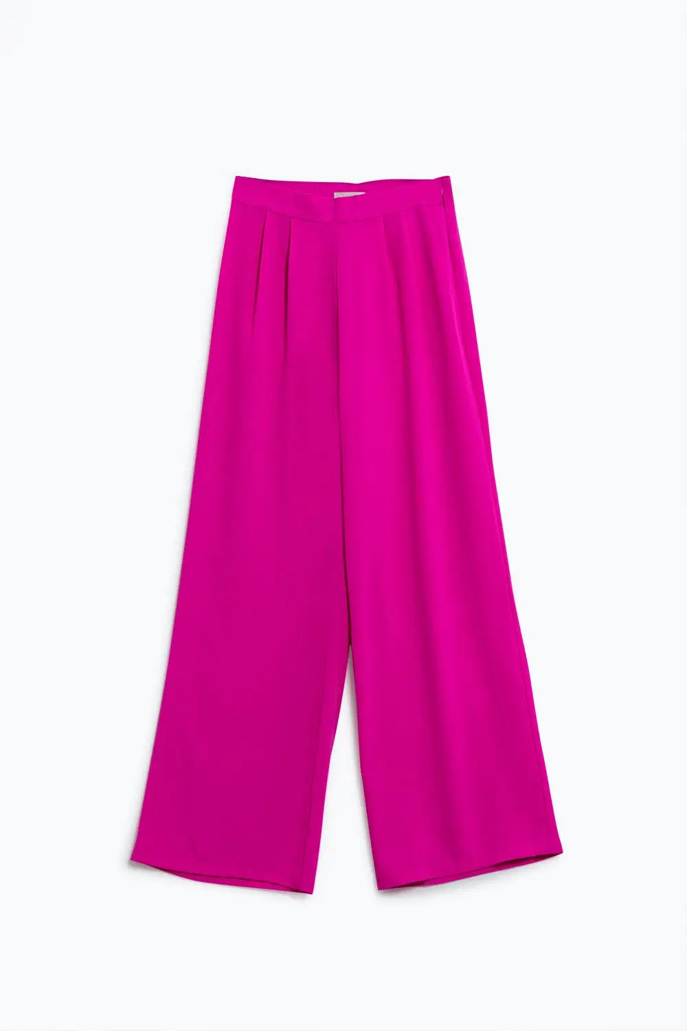 Wide Leg Purple Pants - Pants