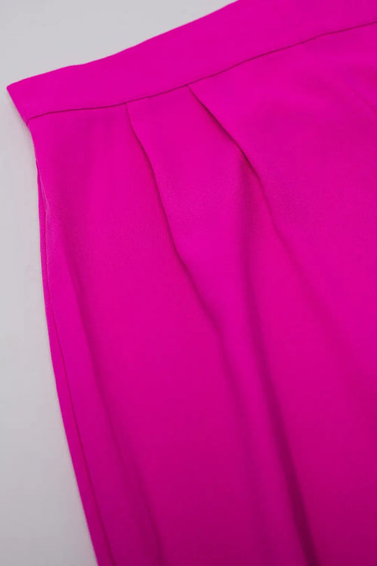 Wide Leg Purple Pants - Pants