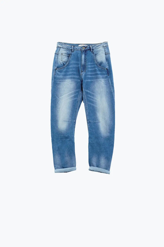 Basic Boyfriend Jeans With Stitch Detail