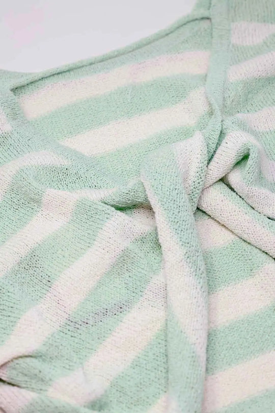 Striped sweater with knot detail at the back - Sweaters