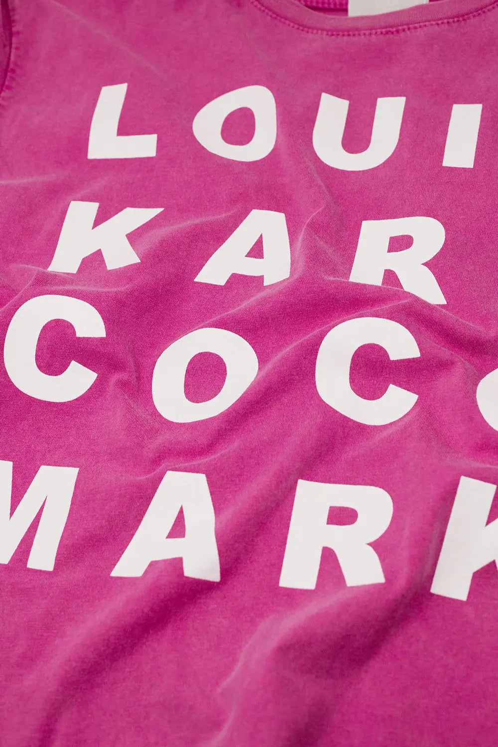Fuchsia T-shirt With famous Names Logos At The Front - FUCHSIA / ONE - T-Shirts