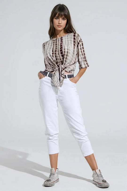 Ankle skinny Basic Jeans in white - Colored Jeans