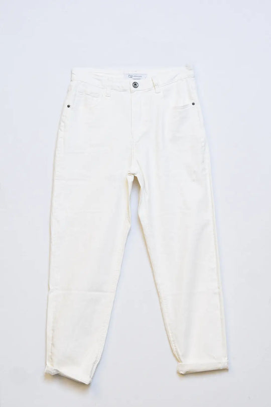 Ankle skinny Basic Jeans in white - Colored Jeans