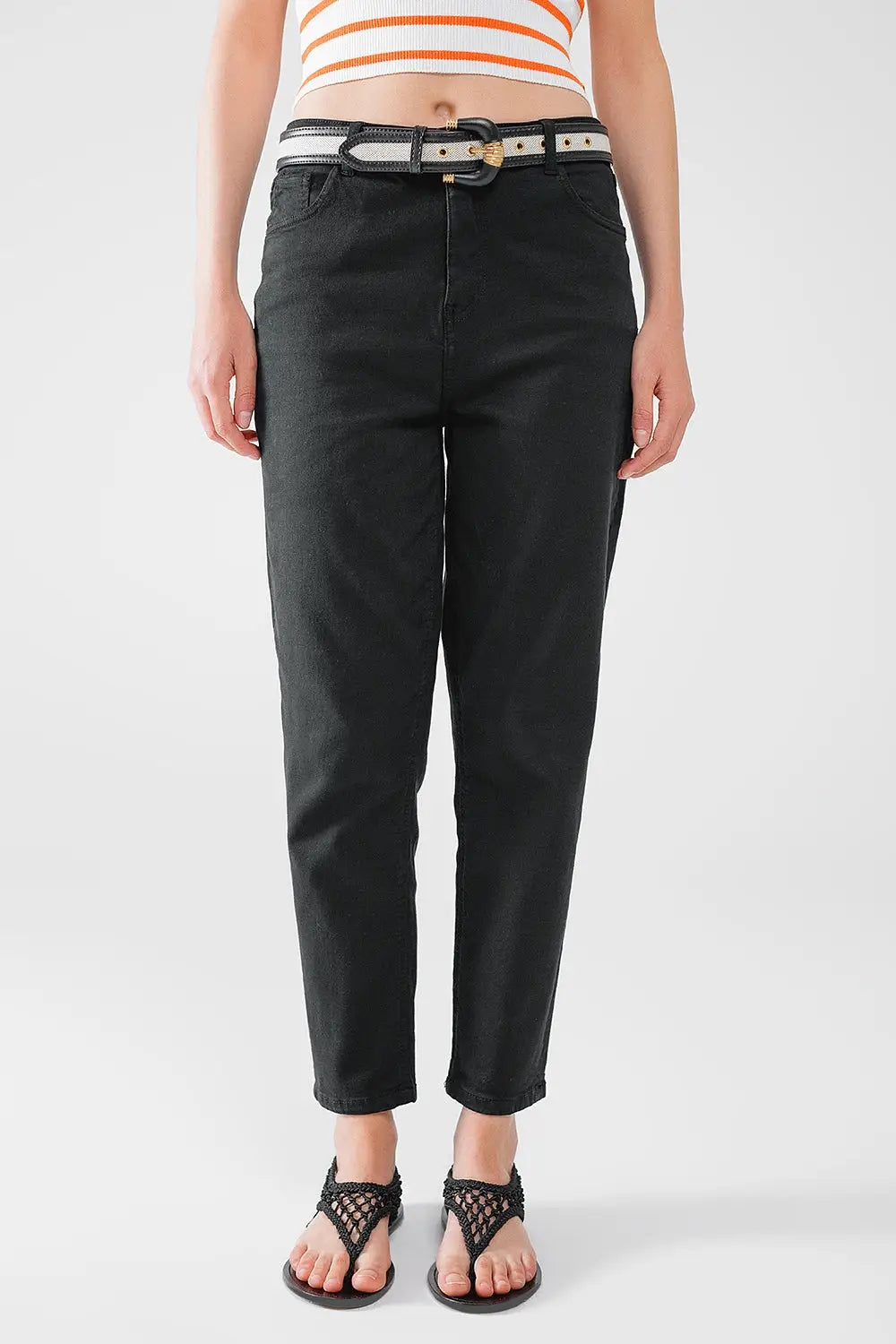 Ankle skinny Basic Jeans in black - Colored Jeans