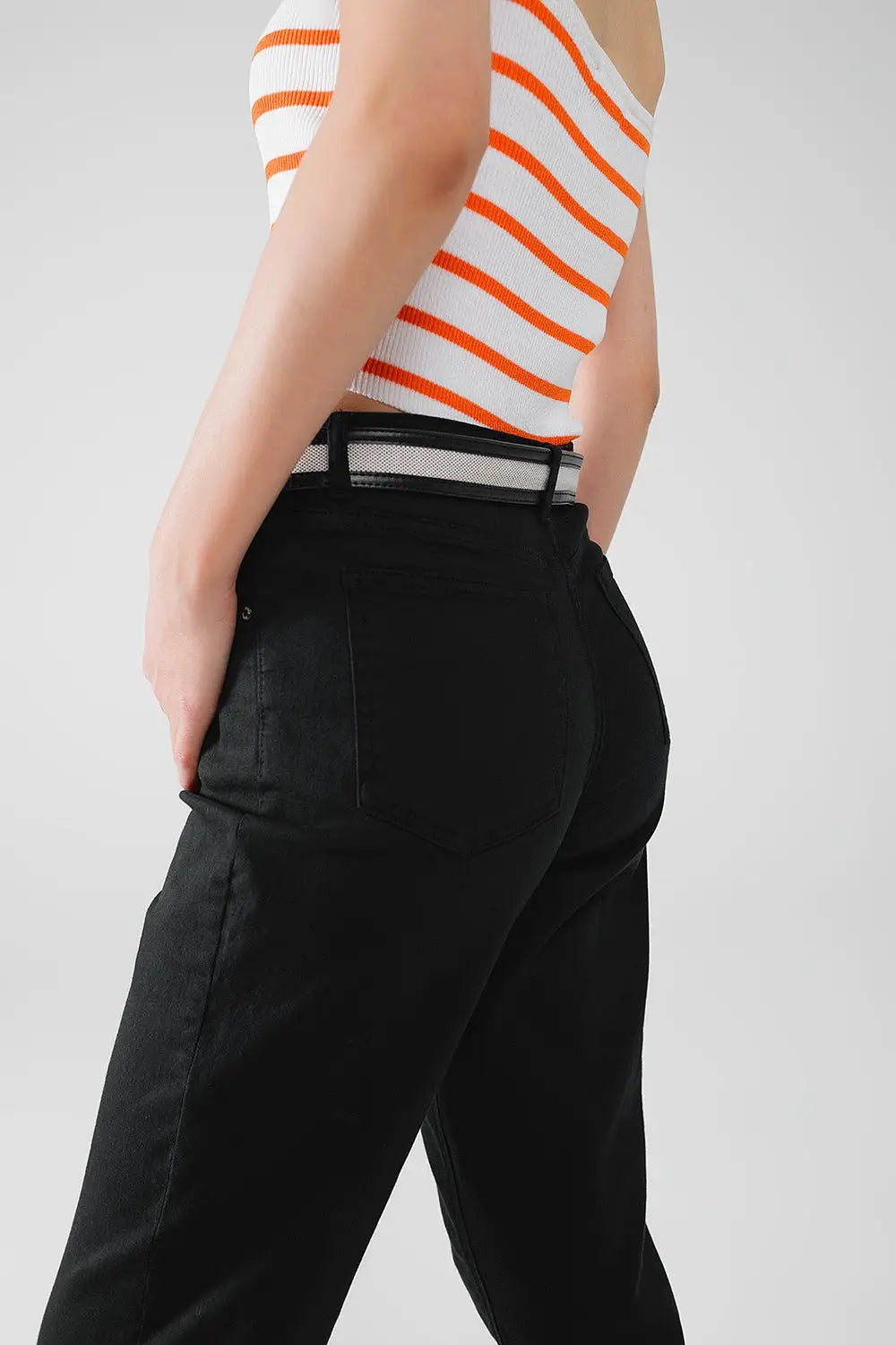 Ankle skinny Basic Jeans in black - Colored Jeans