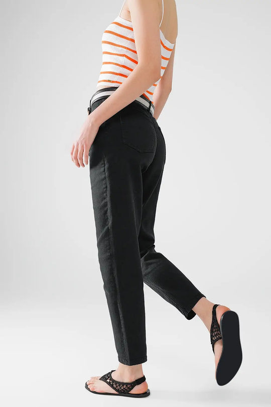 Ankle skinny Basic Jeans in black - Colored Jeans