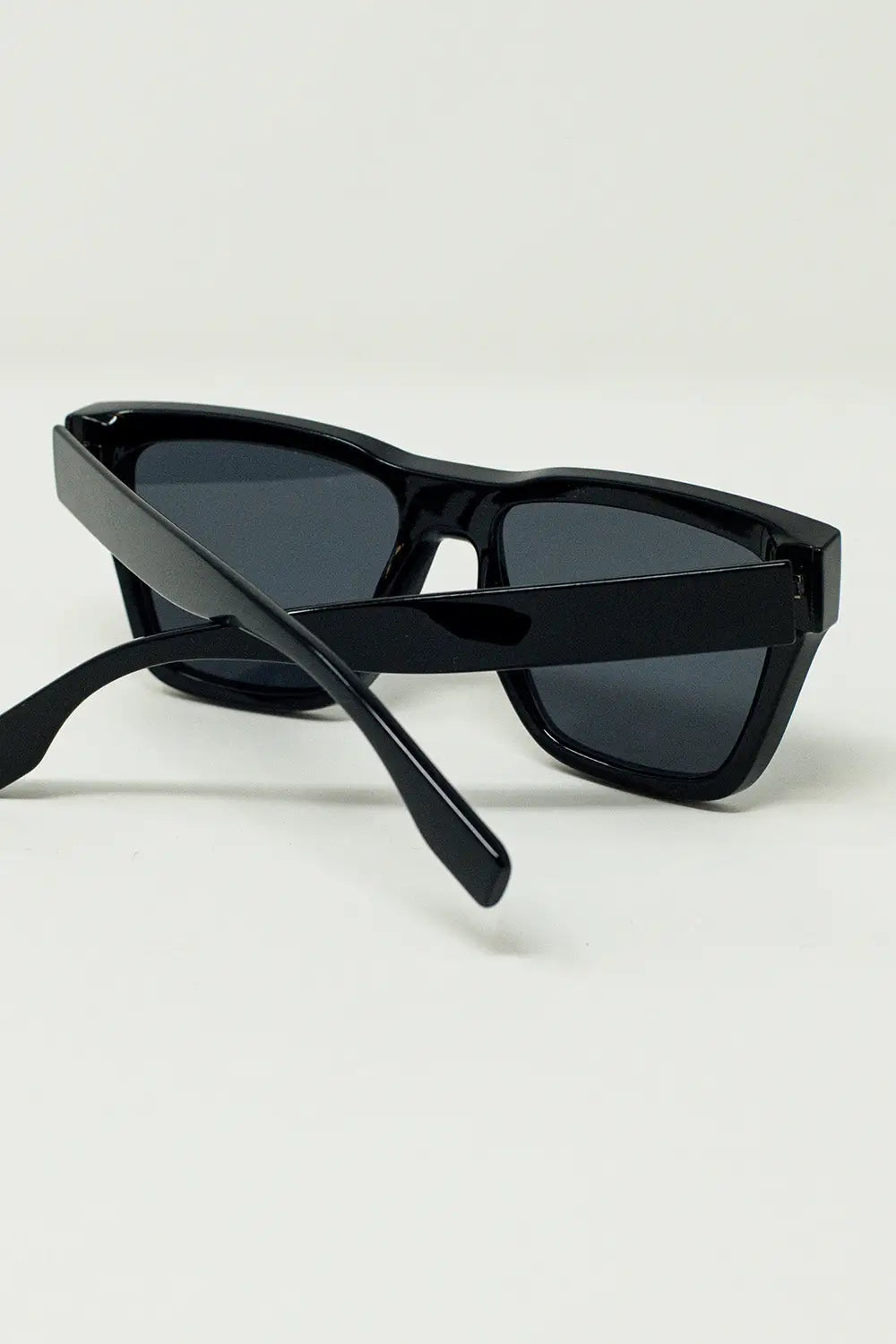 Square Chunky Black Sunglasses - BLACK / ONE - Sunglasses
