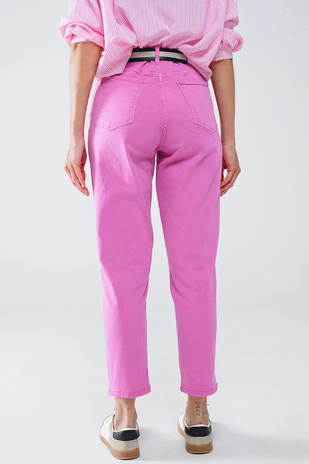 Ankle skinny Basic Jeans in pink - Colored Jeans