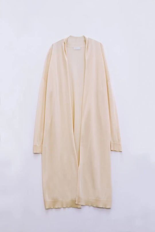 Beige Maxi Open Cardigan Long Sleeve - BEIGE / ONE - Cardigans