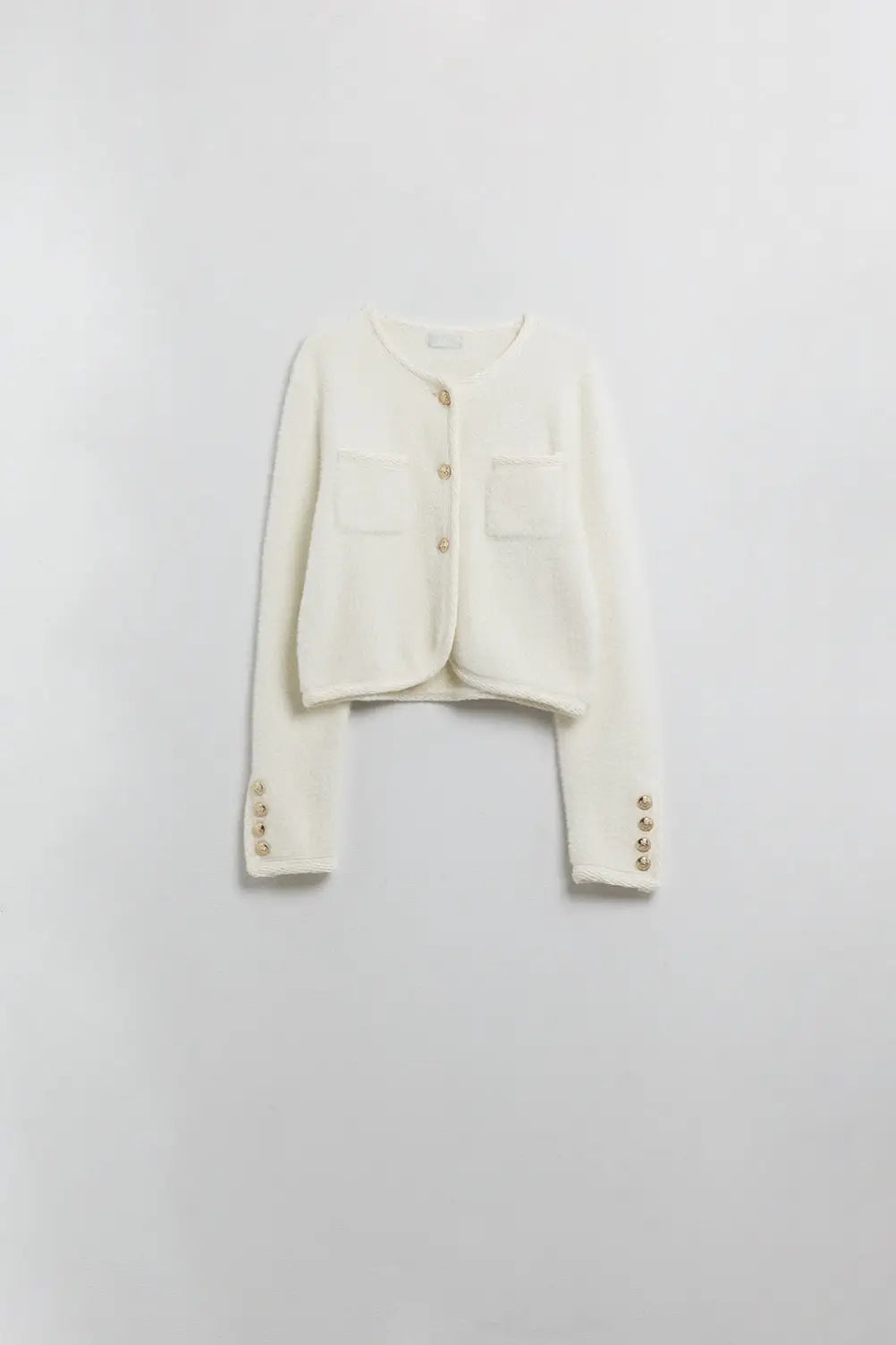 Extra soft fluffy high-quality cardigan in cream - CREAM / ONE - Jackets Cardigans